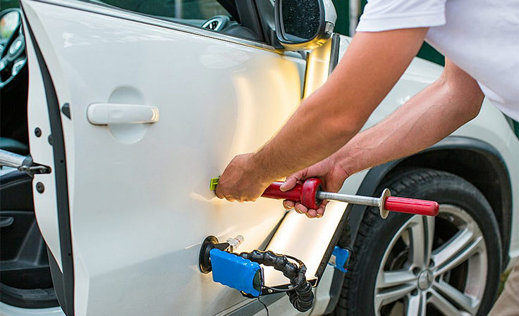 Denting and Painting Process